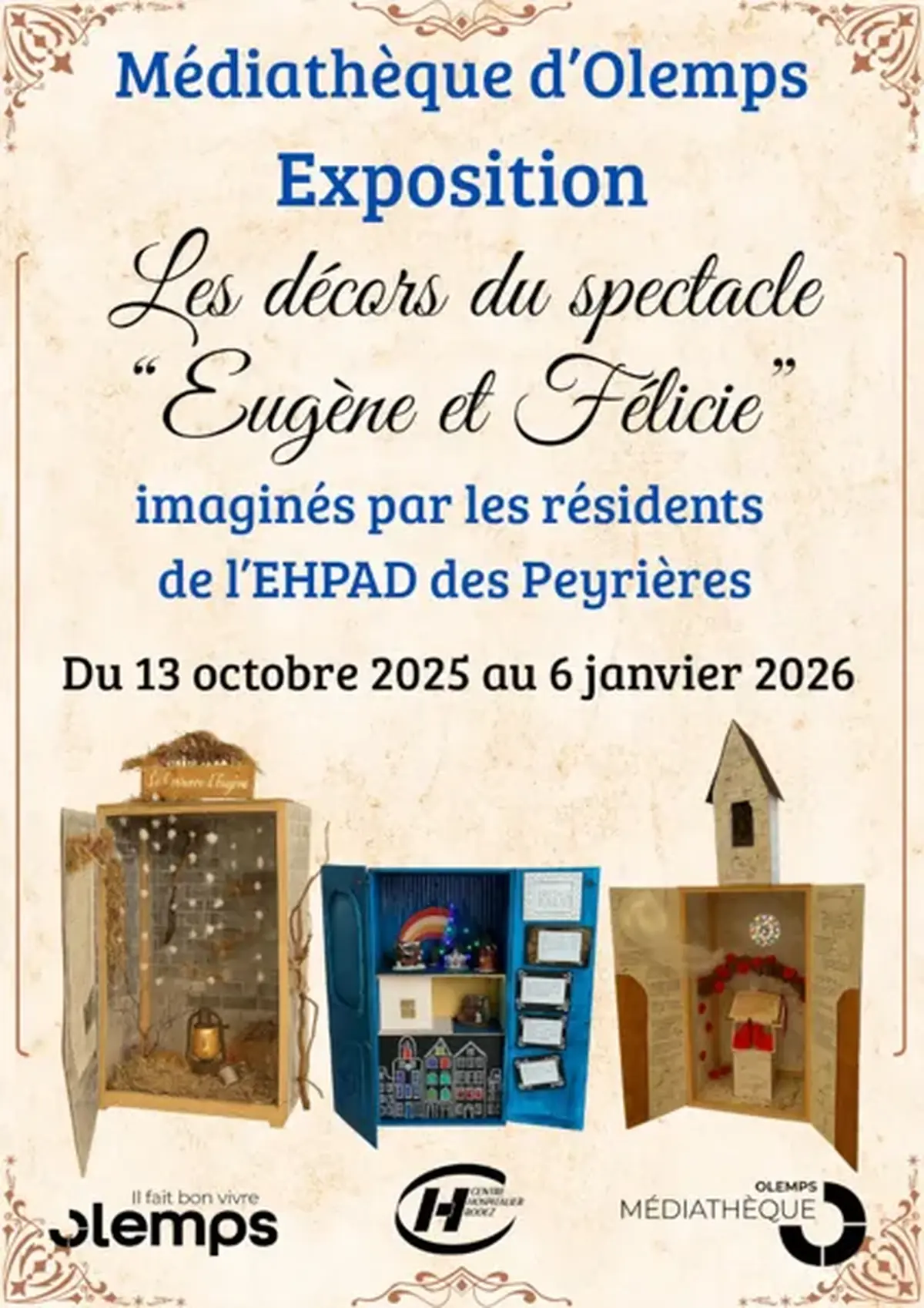 Exposition : Les décors du spectacle Eugène et Félicie