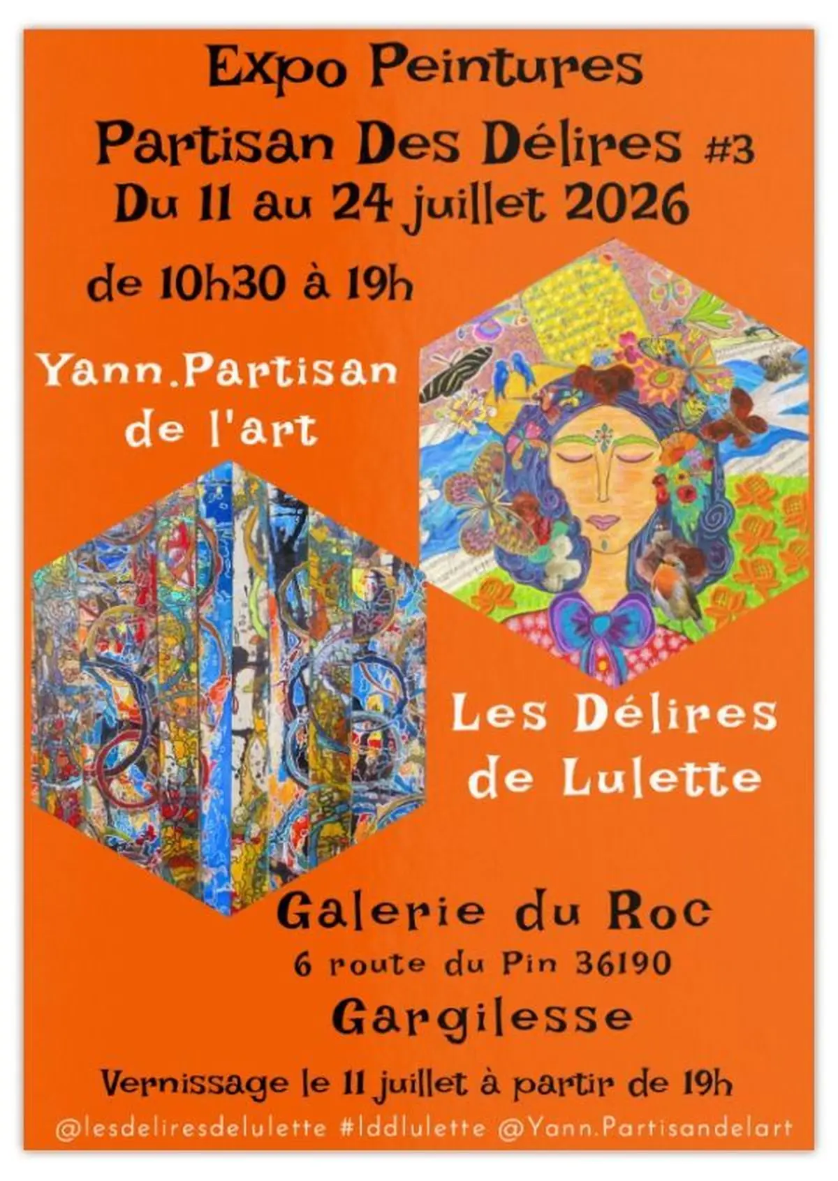 Exposition Les Délires de Lulette et Yann Partisan de l'Art