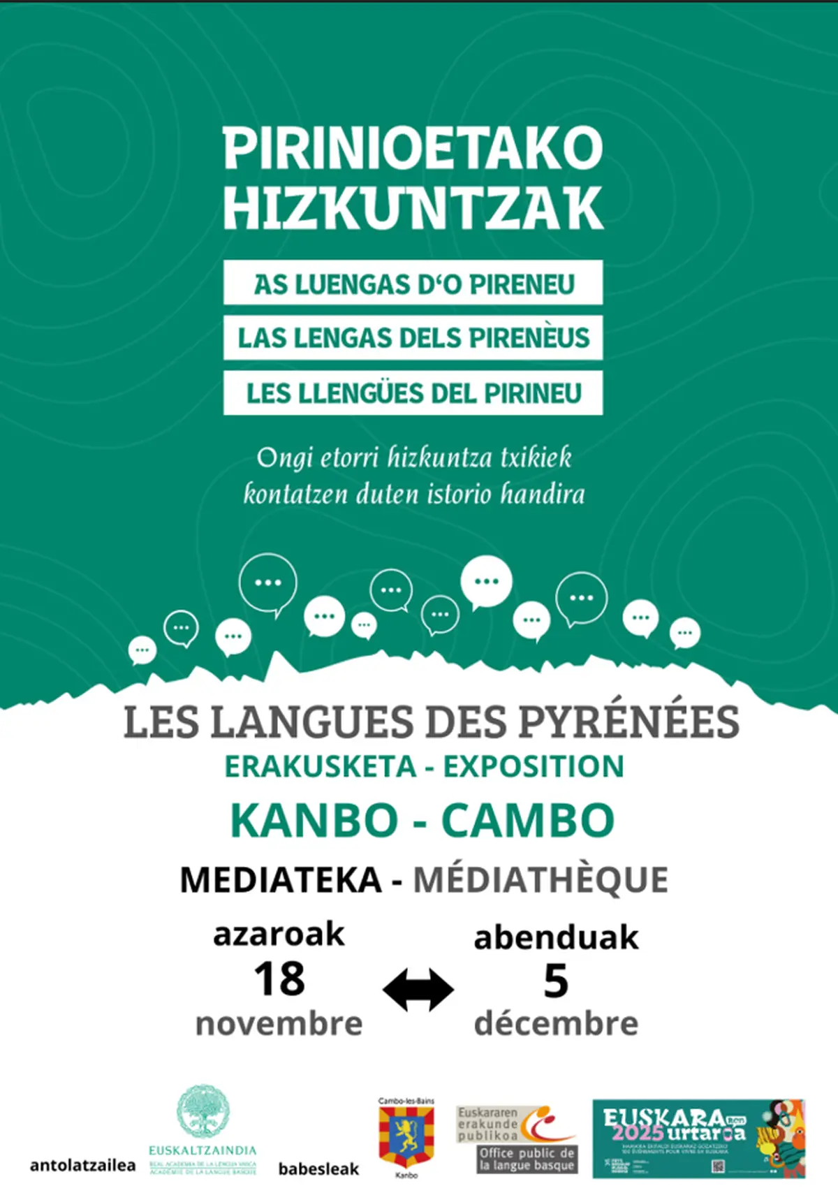 Exposition : Les Langues des Pyrénées