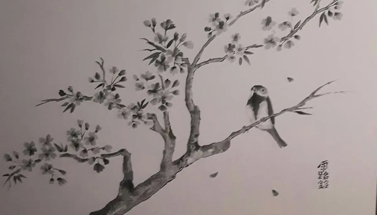 Exposition - Les sumi-e de Lorine Caumartin