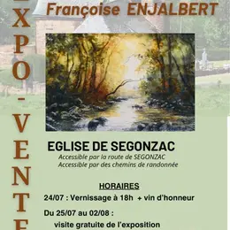 Exposition - Les tableaux sur l'Aubrac de Françoise Enjalbert