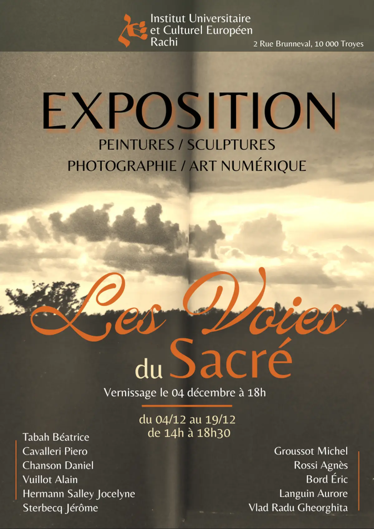 Exposition « Les Voies du Sacré »