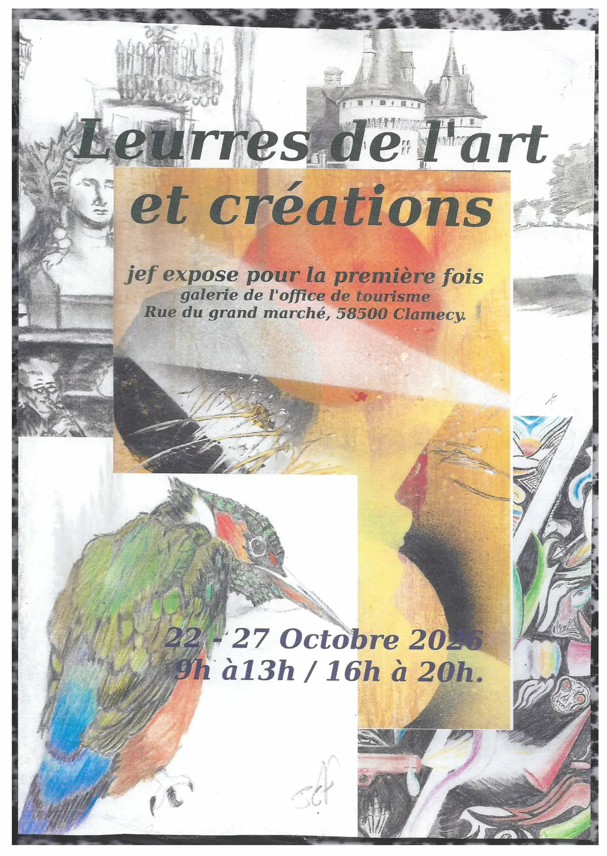 Exposition Leurres de l'art et créations - Dessins de Jef