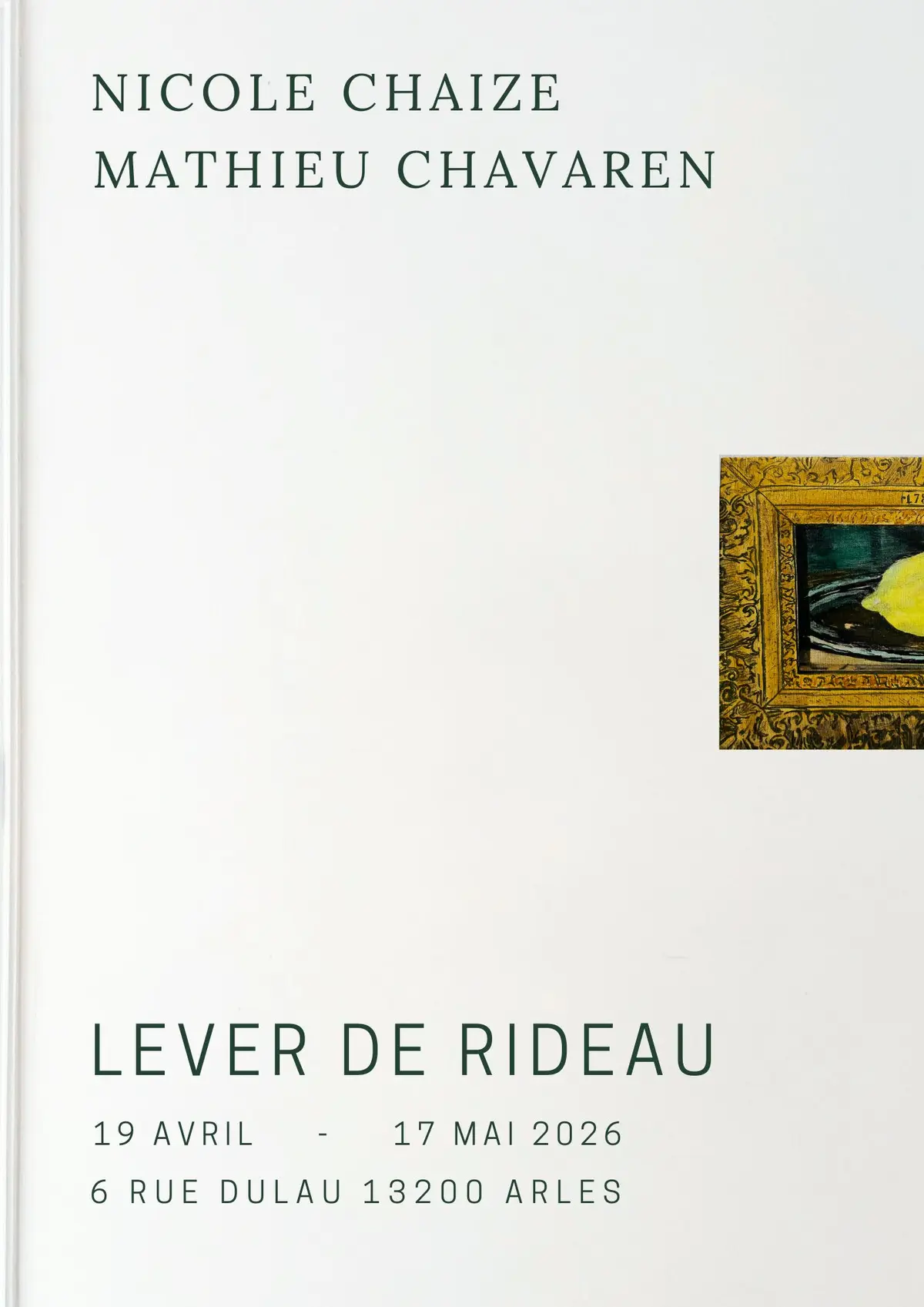Exposition Lever de rideau