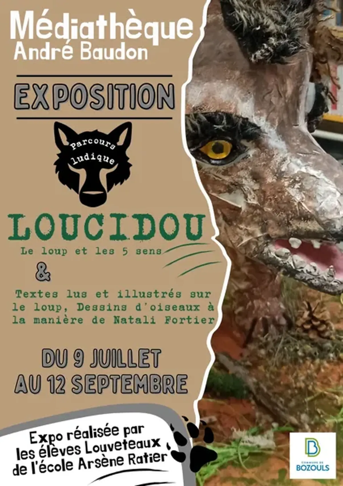 Exposition - Loucidou le loup et les 5 sens