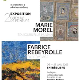 Exposition Marie MOREL/Fabrice REBEYROLLE - 2 chemins de peinture