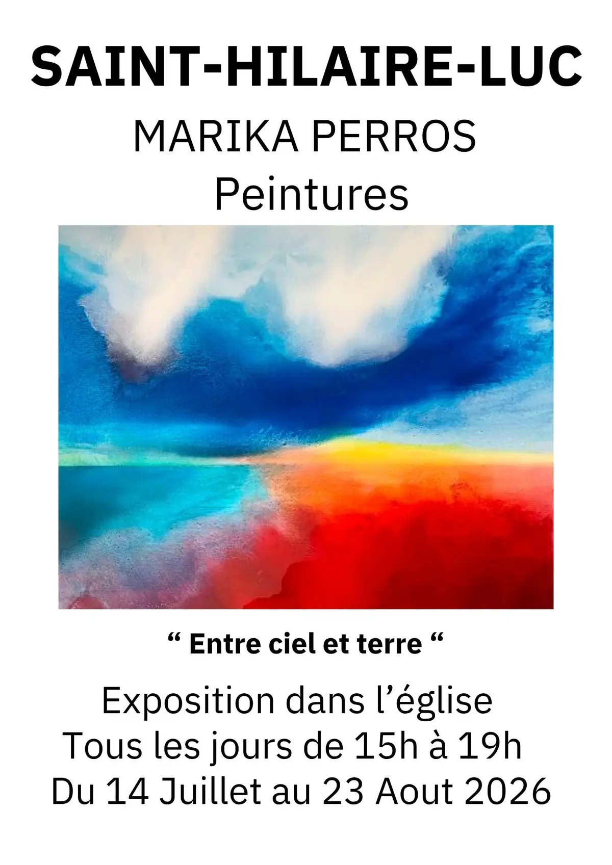 Exposition Marika Perros Entre ciel et terre