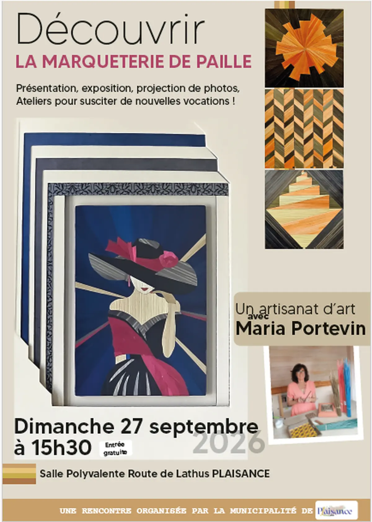 Exposition Marqueterie de Paille