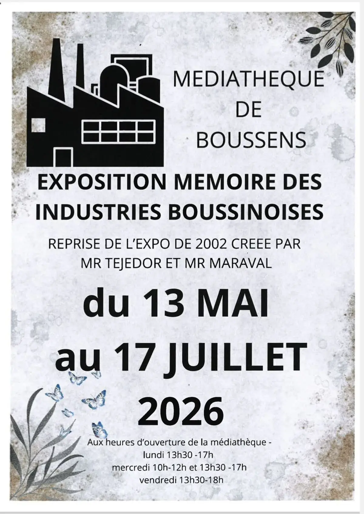 Exposition Memoire Des Industries Boussinoises