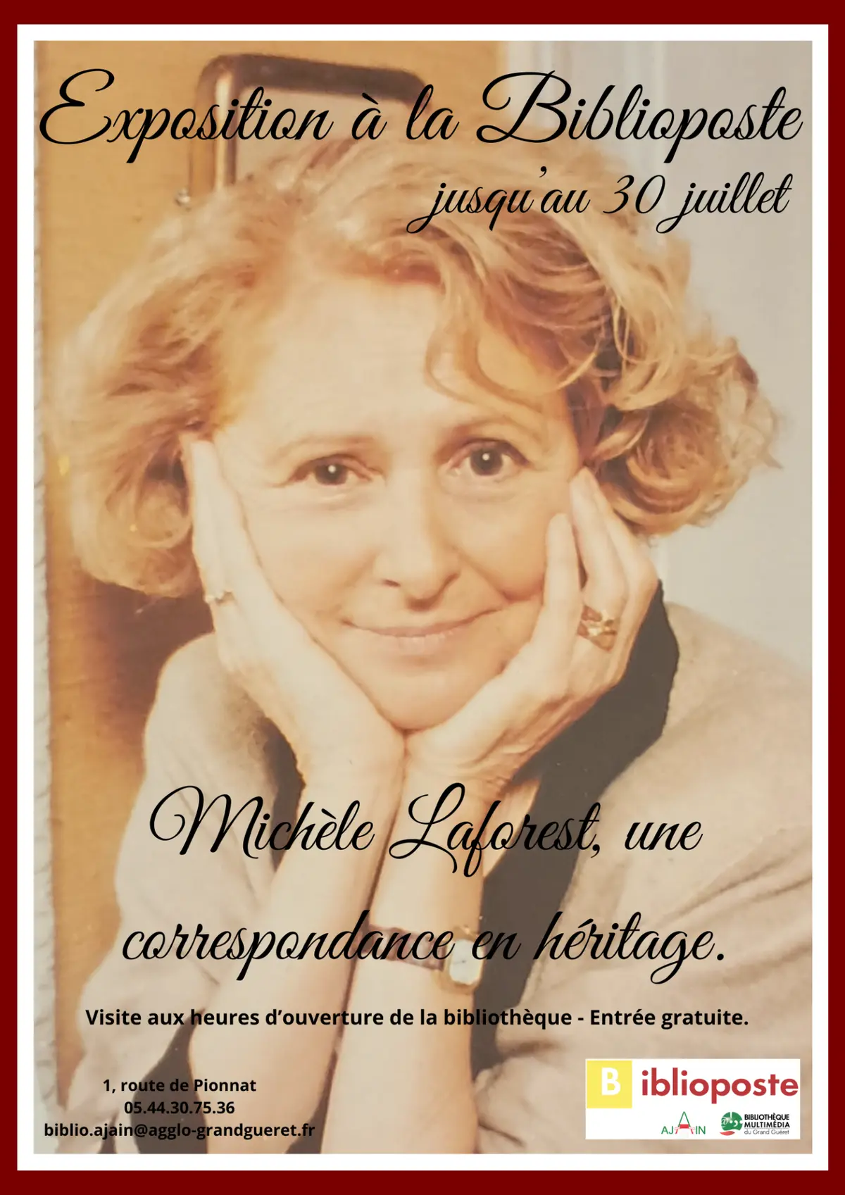 Exposition Michèle Laforest, une correspondance en héritage