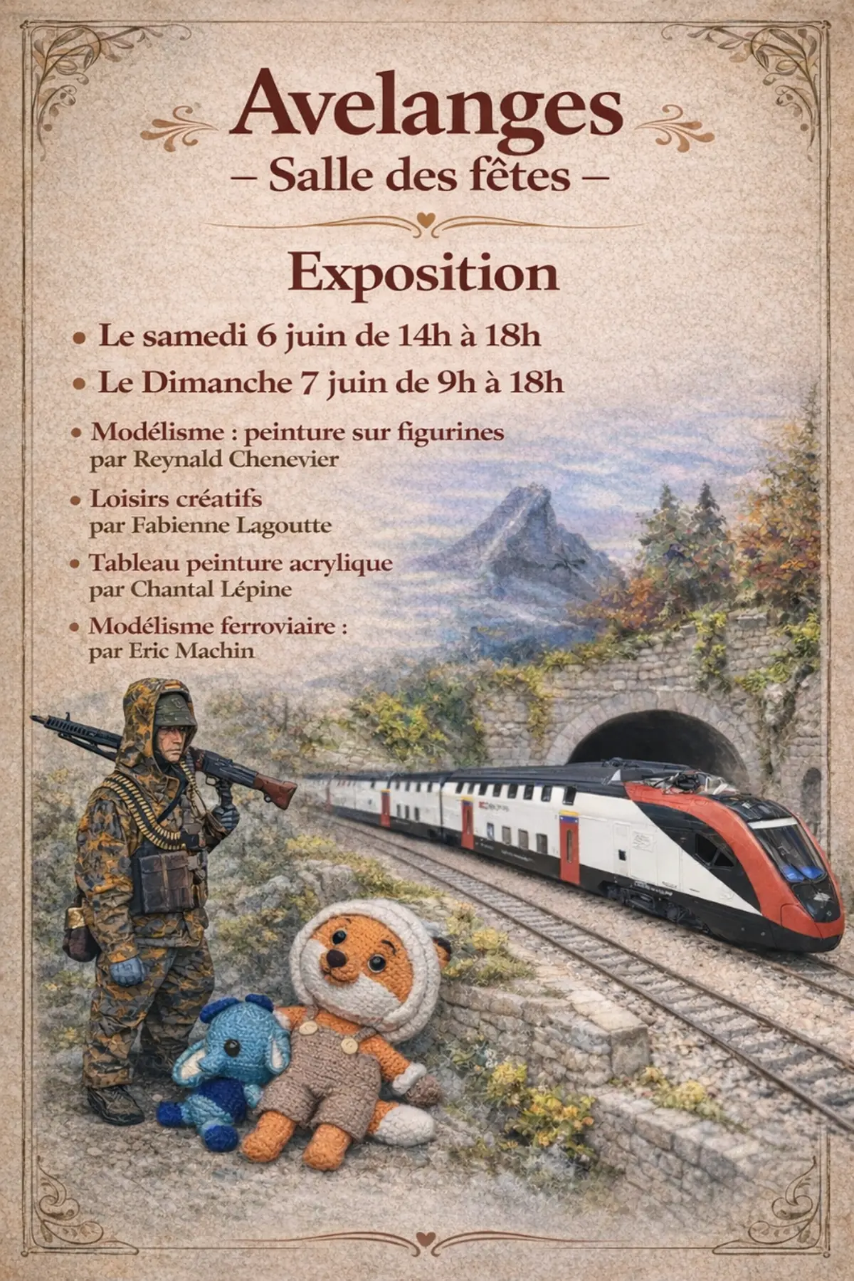 Exposition modélisme, peinture et loisirs créatifs