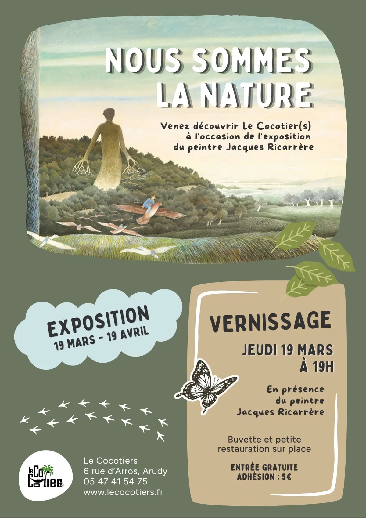 Exposition : Nous sommes la nature - Jacques Ricarrère