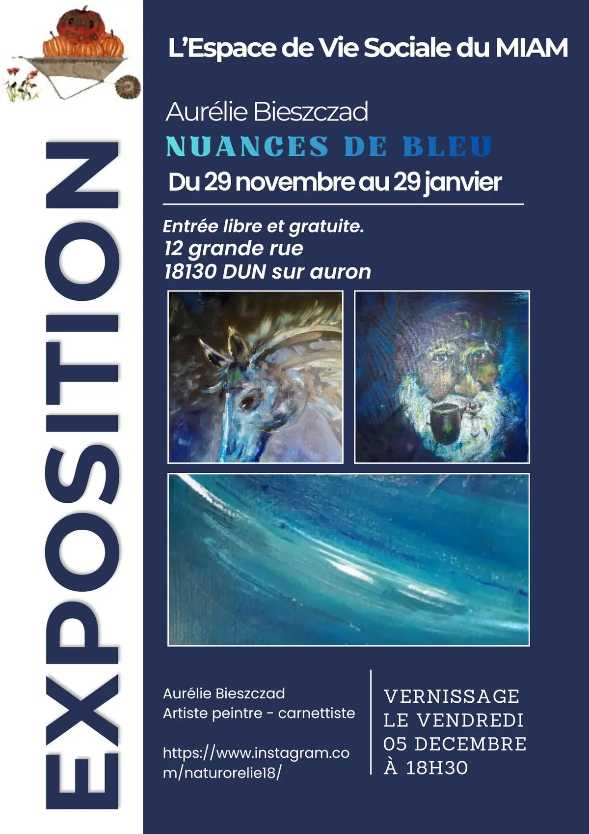 Exposition Nuances de Bleu