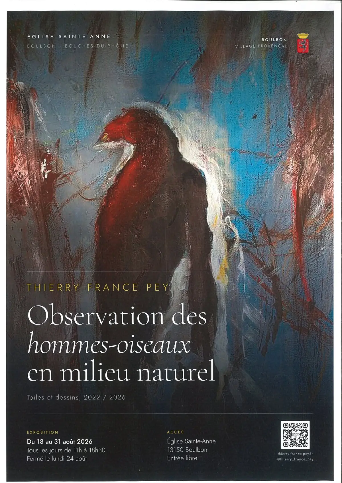 Exposition Observation des hommes-oiseaux en milieu naturel