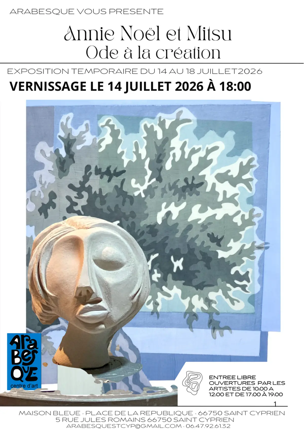 Exposition Ode à La Création De Annie Noël Et Mitsu  –– Chez Arabesque