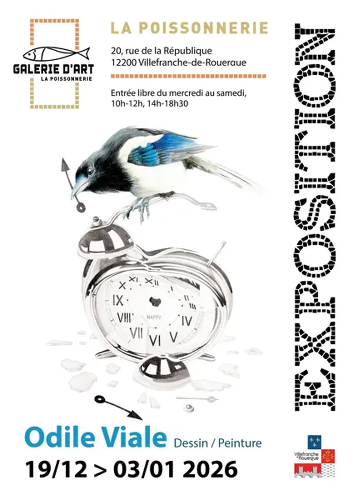 Exposition - Odile Viale à la Galerie d'art la Poissonnerie