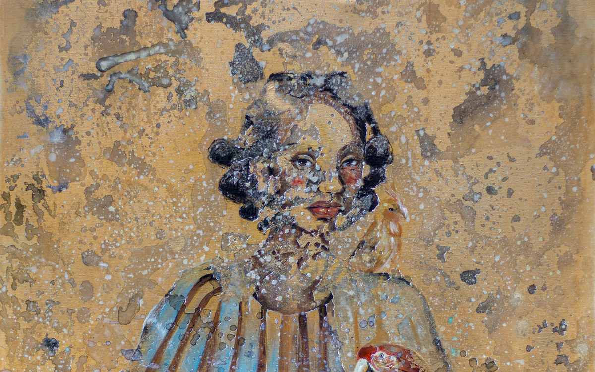 peinture Héritière du monde par l'artiste Sardoine Mia