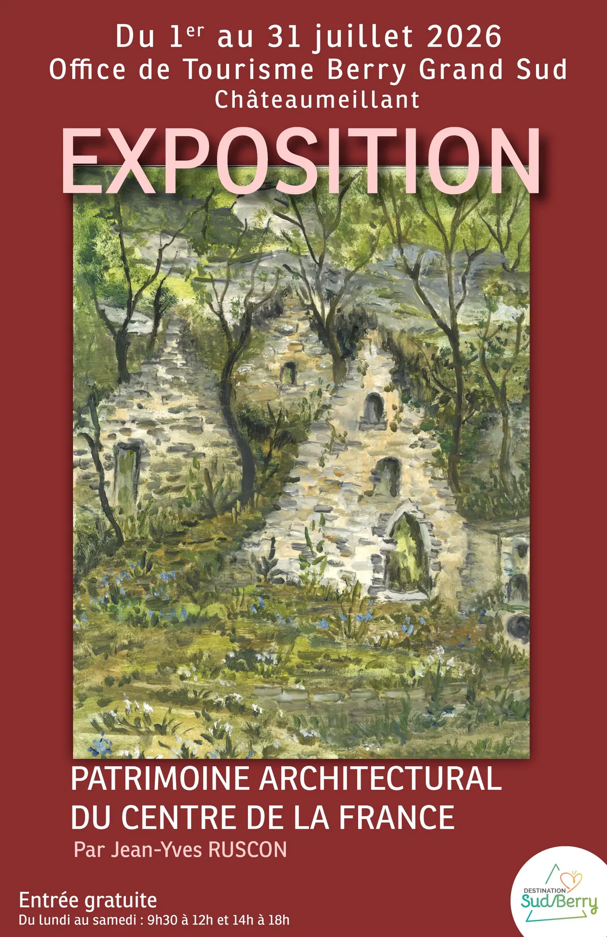 Exposition Patrimoine Architectural du centre de la France par JeanYves Ruscon
