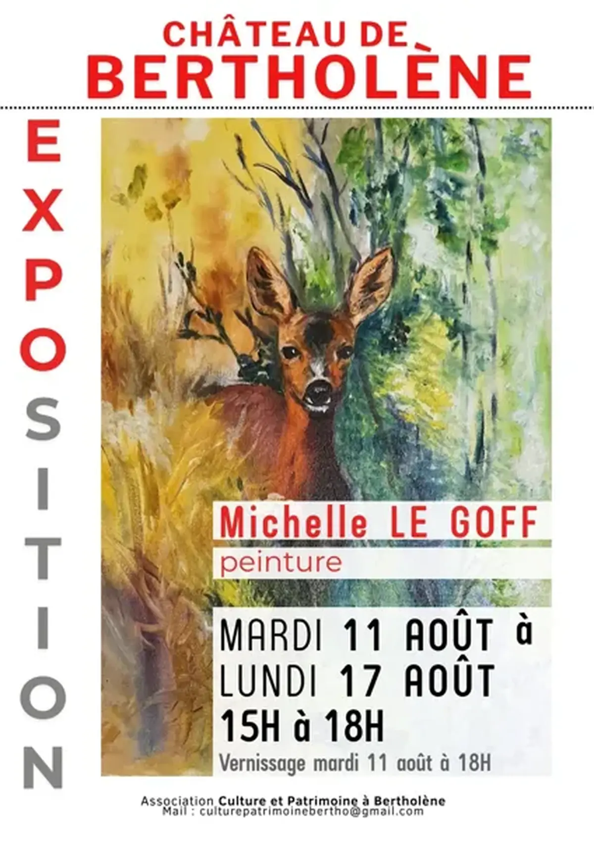 Exposition peinture à Bertholène