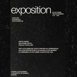 Exposition peinture, céramique, photographie