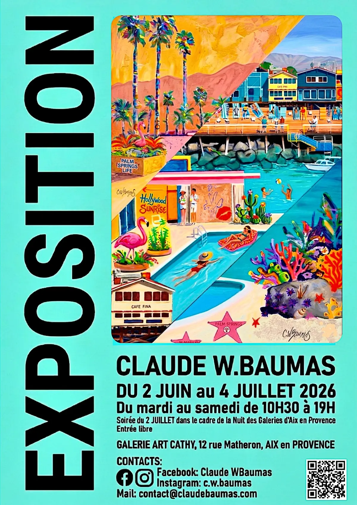 Exposition : Peinture - Claude W.BAUMAS
