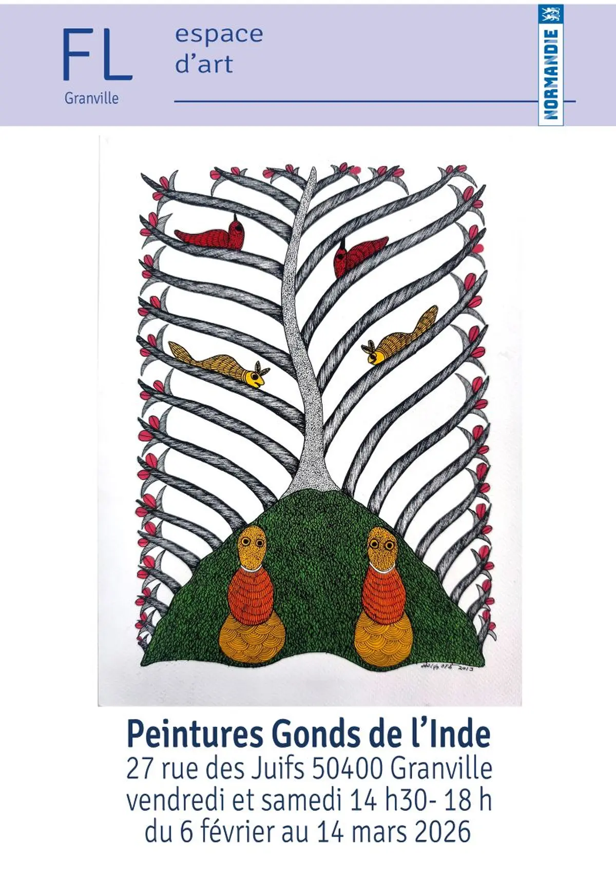 Exposition peinture Gonds de l'Inde