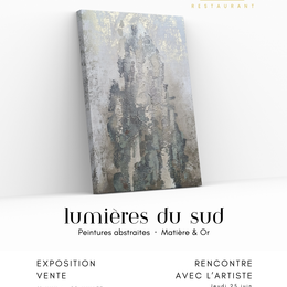 Exposition peinture  Lumières du Sud & rencontres avec l'artiste Emmanuelle Carré