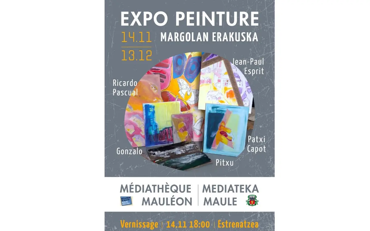 Exposition peintures de cinq artistes locaux