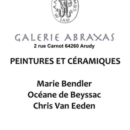 Exposition : Peintures et céramiques - Marie Bendler, Océane de Beyssac et Chris Van Eeden