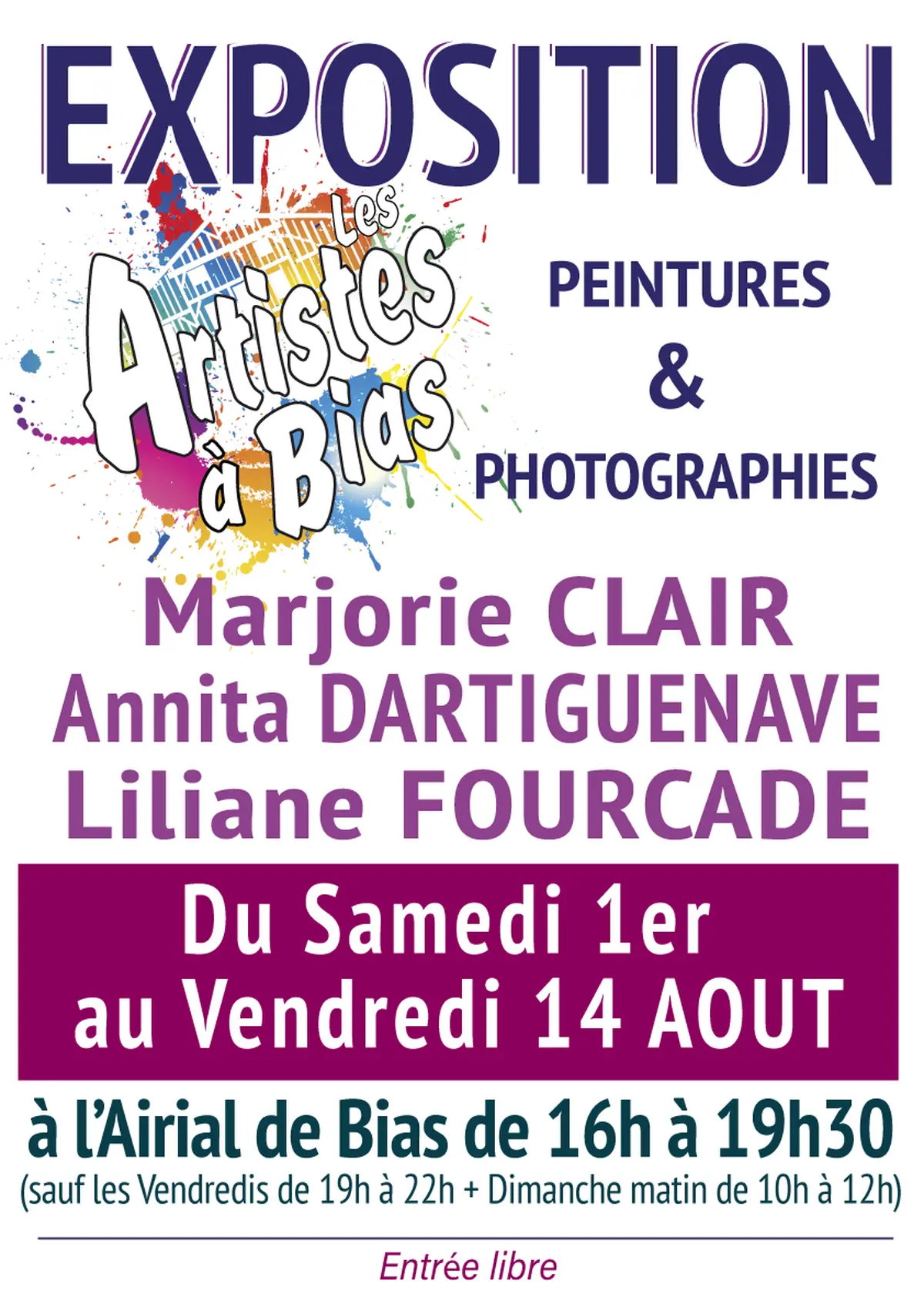 Exposition peintures et photographies