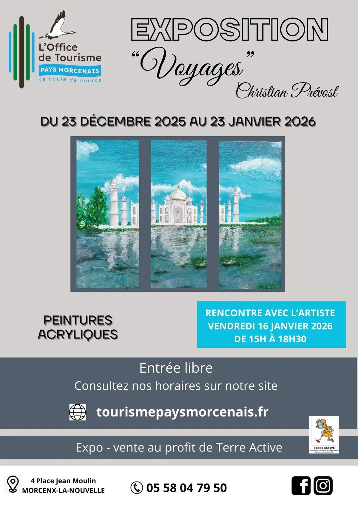 Exposition peintures Voyages