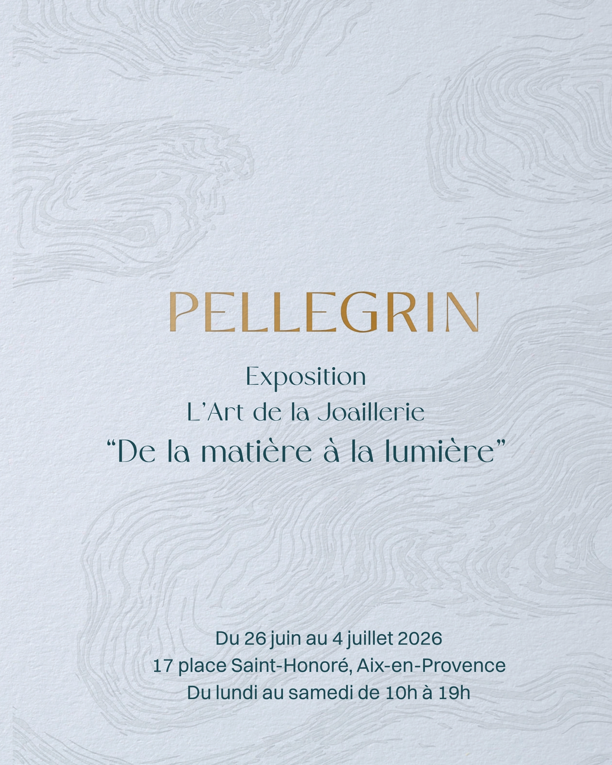 Exposition Pellegrin - L'art de la Joaillerie, de la Matière à la Lumière