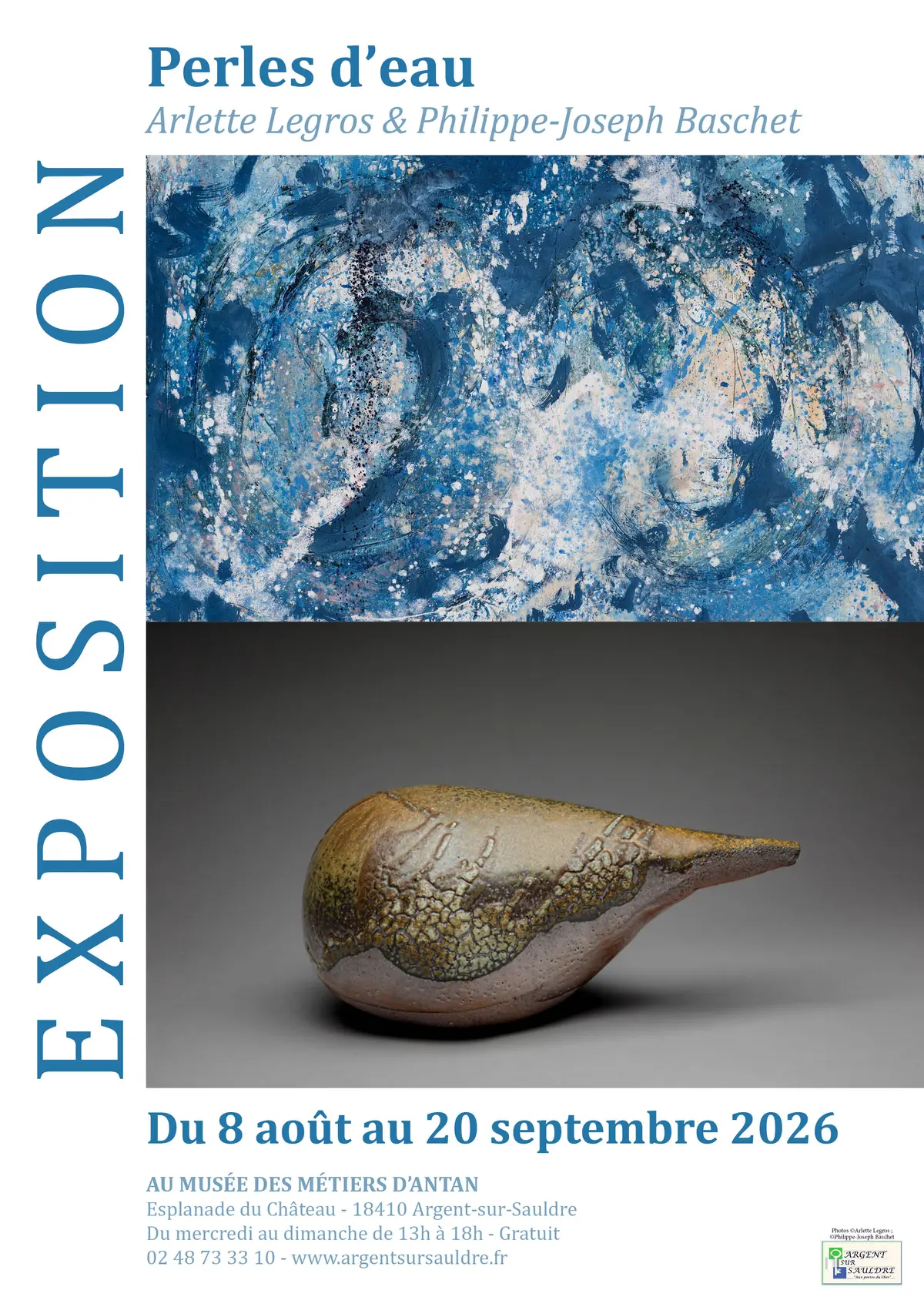 Exposition “Perles d’eau” d’Arlette Legros et Philippe-Joseph Baschet