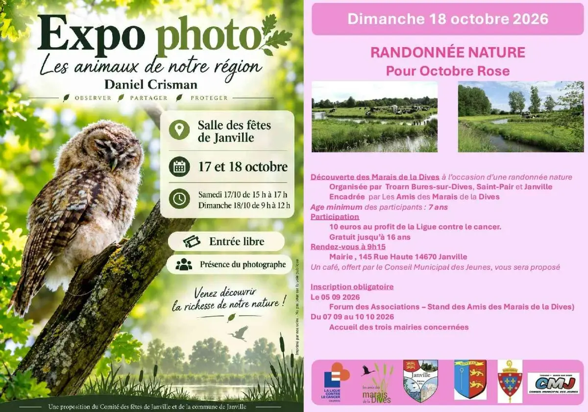 Exposition photo : Les animaux de notre régionet randonnée nature