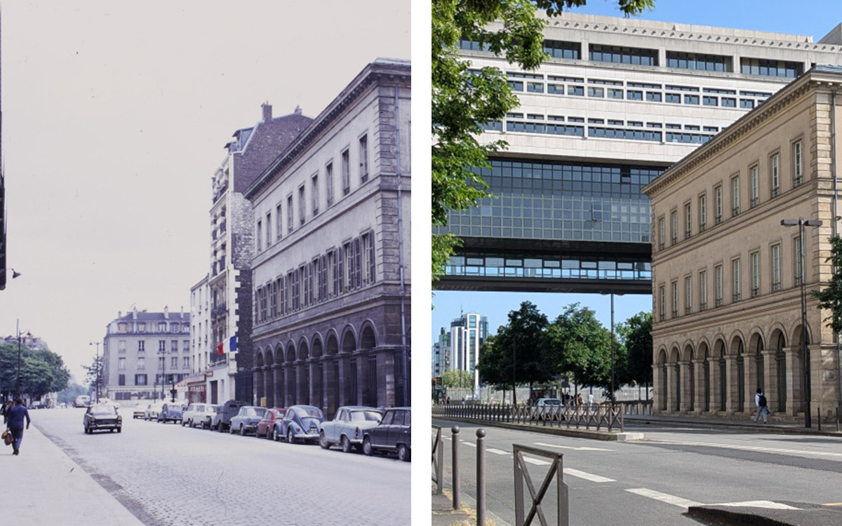 128 rue de Bercy en 1970 et en 2026