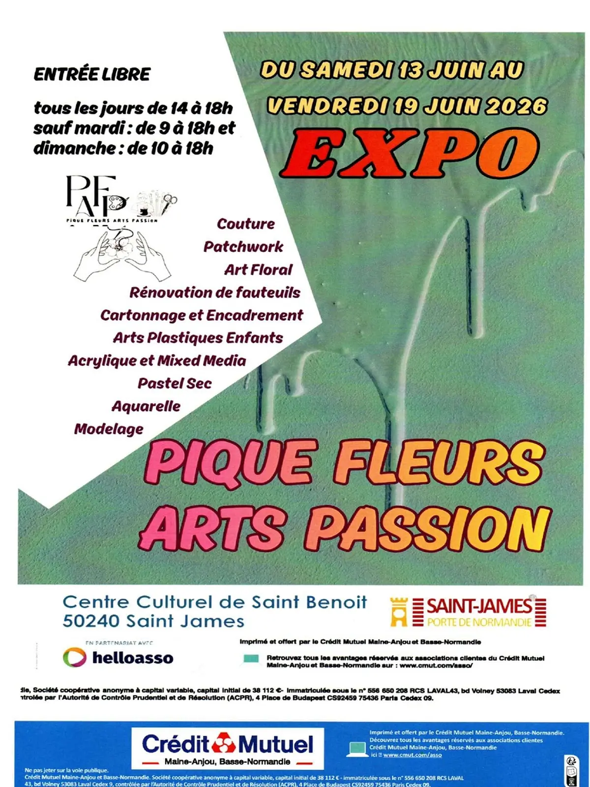 Exposition Pique fleurs et arts passion