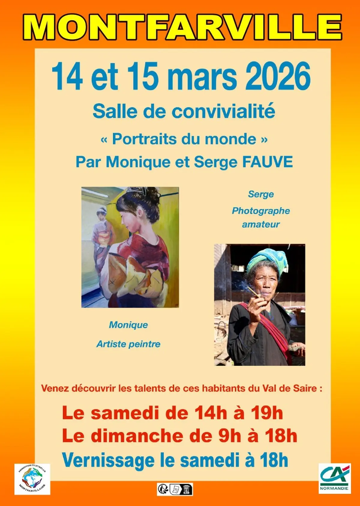 Exposition : Portraits du monde de Monique et Serge Fauve