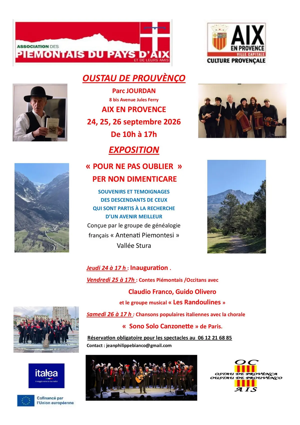 Exposition - Pour ne pas oublier / Per non dimenticare