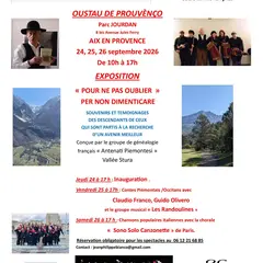 Exposition - Pour ne pas oublier / Per non dimenticare