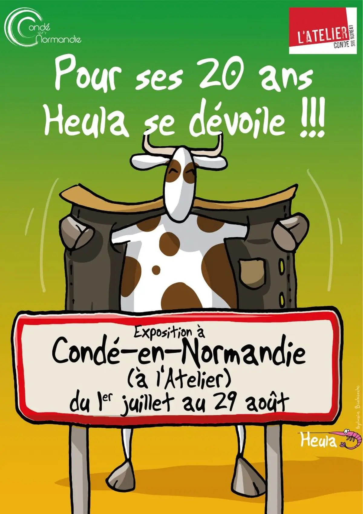 Exposition Pour ses 20 ans, Heula se dévoile  à l'Atelier-Médiathèque de Condé-en-Normandie