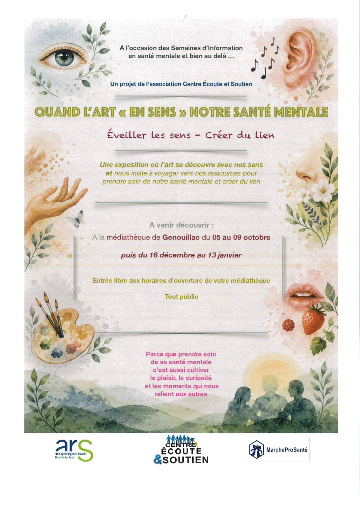 Exposition - Quand l'art en sens notre santé mentale