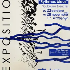 Exposition : Rythmes Bleus (sculptures et encres)