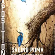 Exposition - Sabino Puma, peinture au marc de café