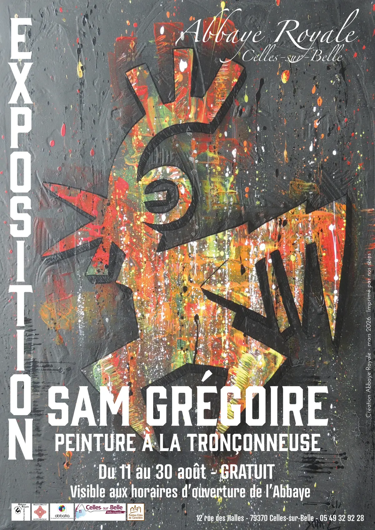 Exposition - Sam Grégoire Peintre à la tronçonneuse
