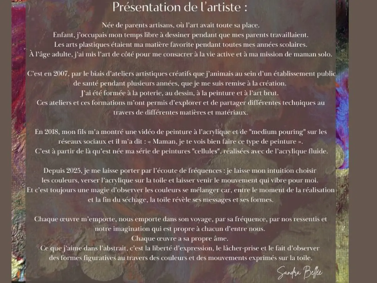 Exposition > Sandra Bellée