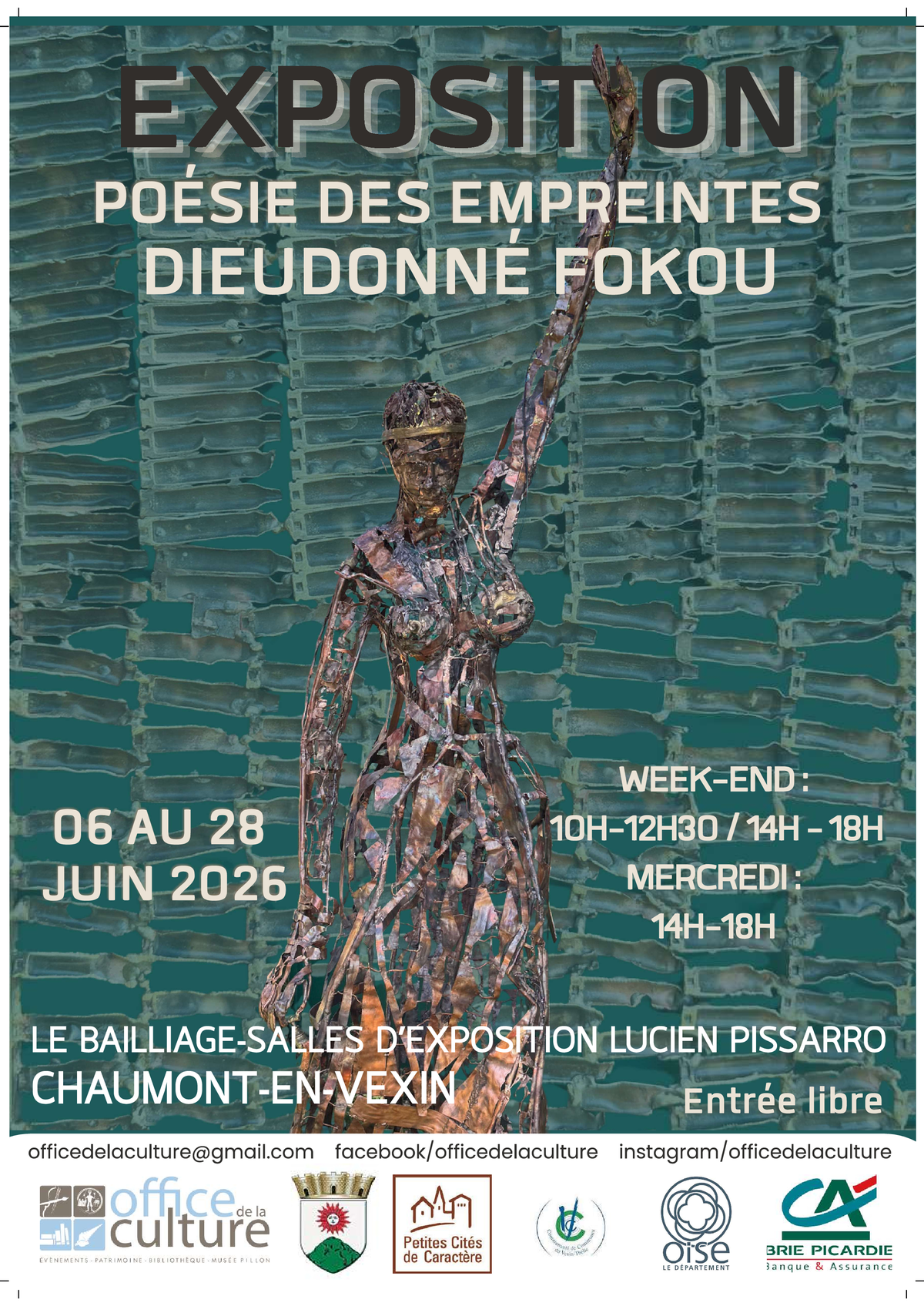 Exposition sculpture Dieudonné Fokou