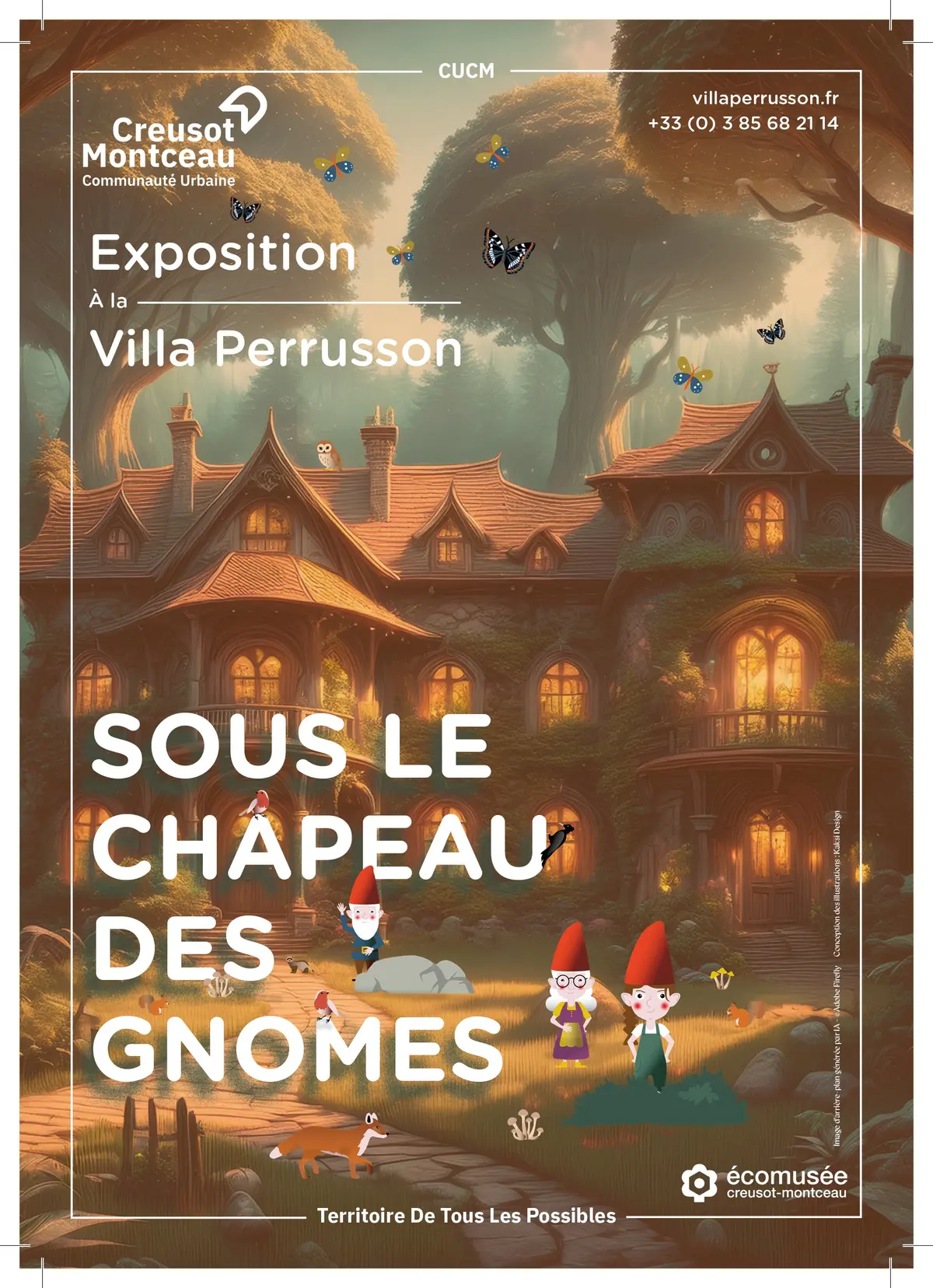 Exposition Sous le chapeau des gnômes à la villa Perrusson