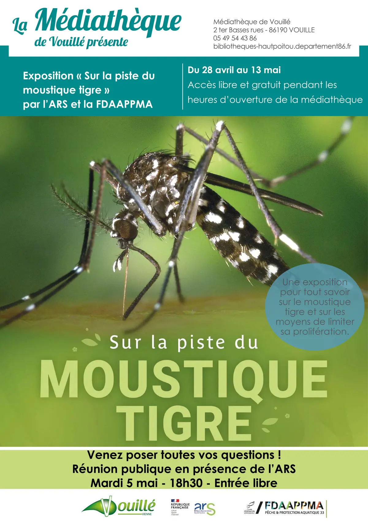 Exposition Sur la piste du moustique tigre