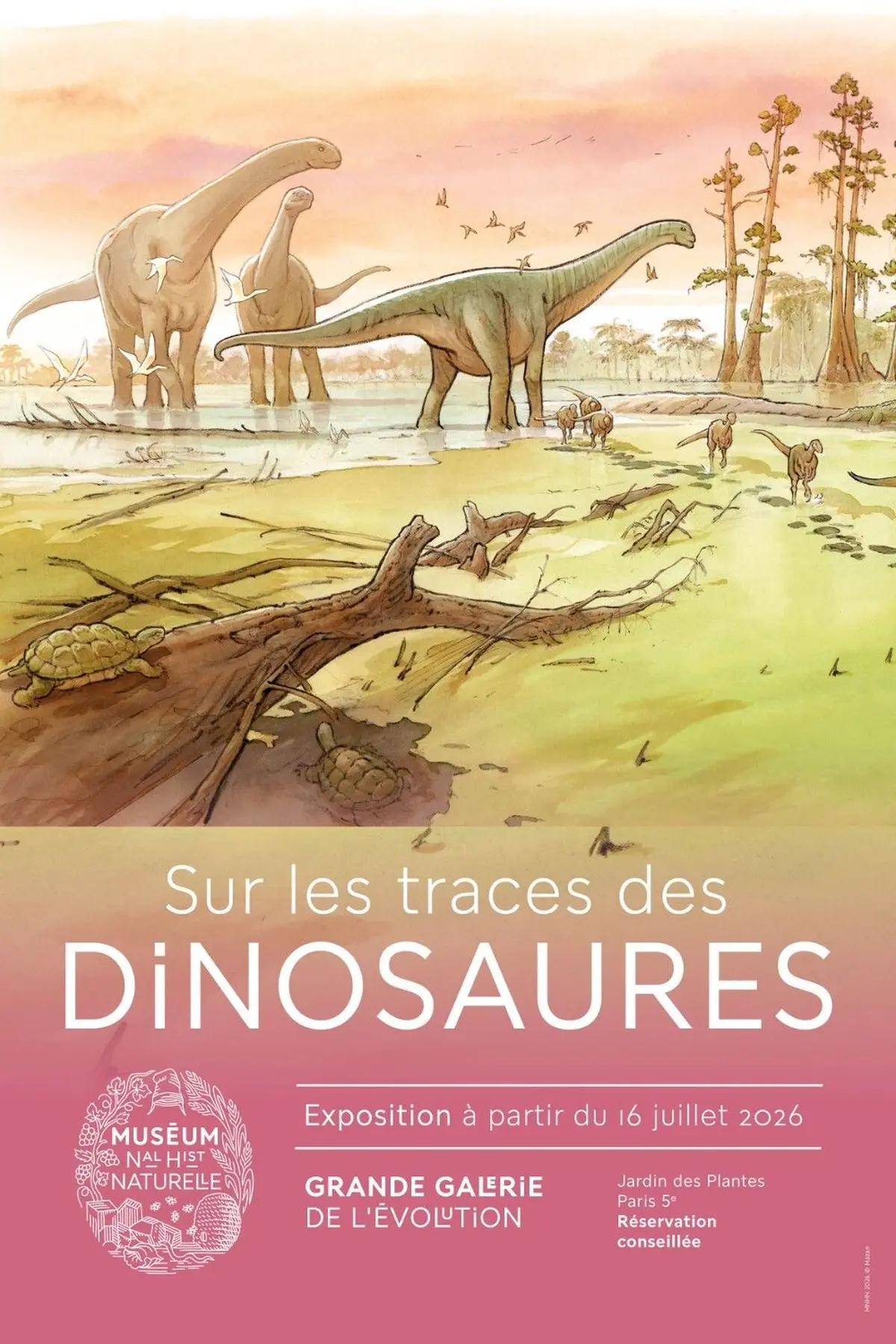 Exposition sur les dinosaures à la Grande Galerie de l'Évolution de Paris