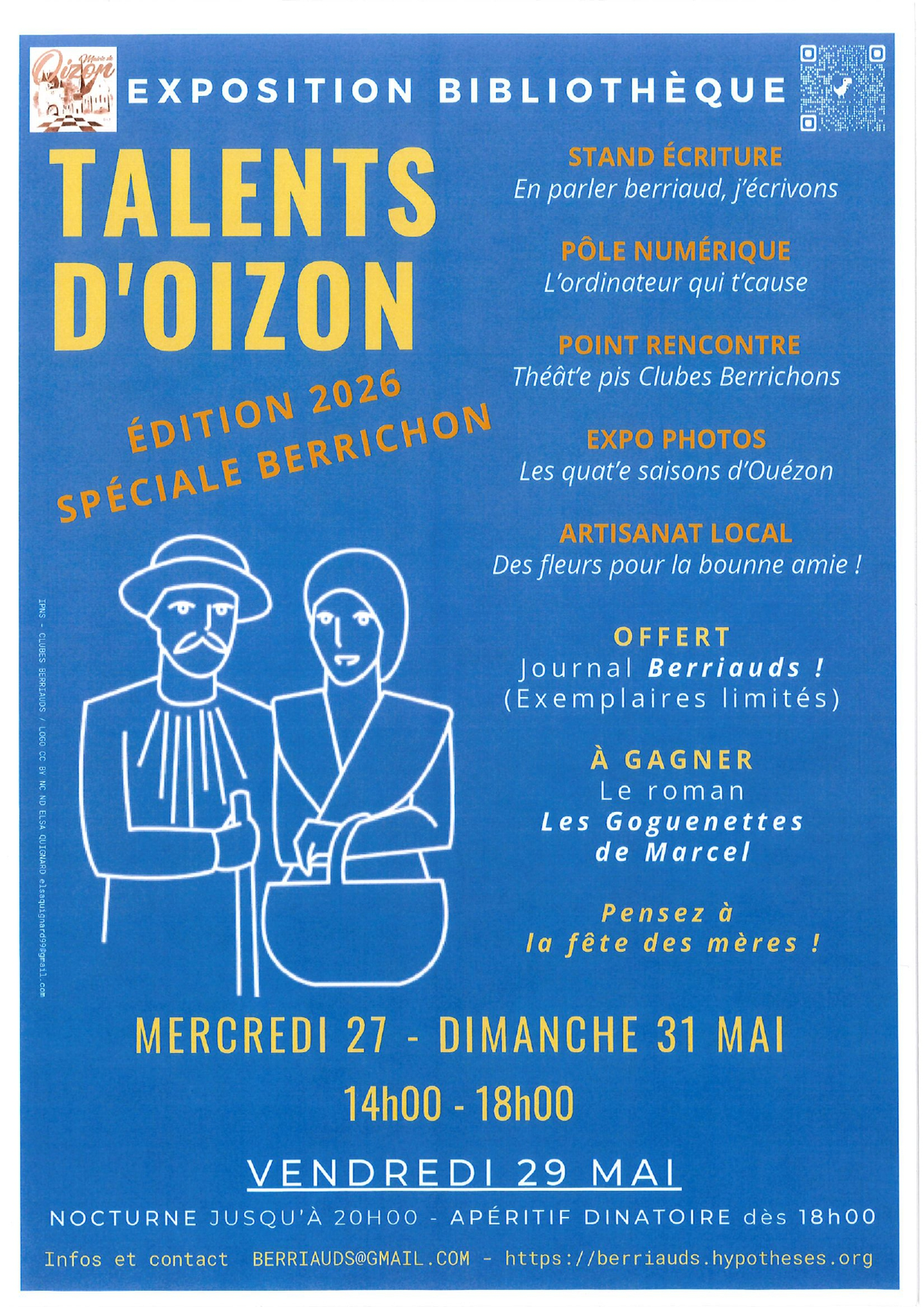 Exposition Talents d'Oizon édition 2026 spéciale Berrichon